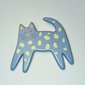 Vintage Hallmark Cards Kitty Cat Pin Brooch Marked HMK CDS